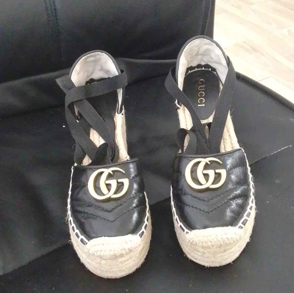 Gucci Leather Platform Espadrille for women - Picture 3 of 3